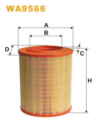 WIX FILTERS wa9566 -  Воздушный фильтр